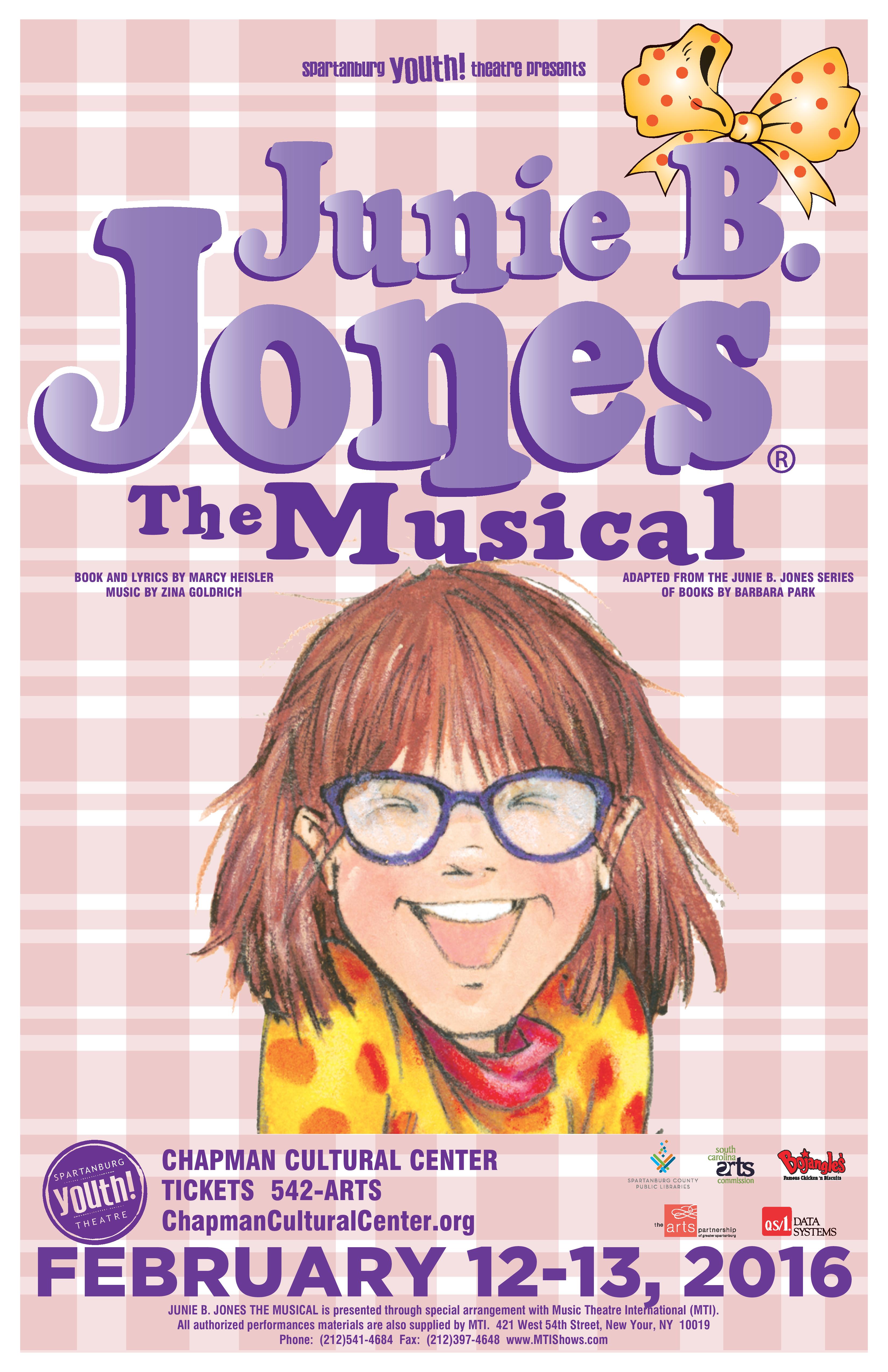 Spartanburg Youth Theatre Presents “Junie B. Jones, The Musical” - SC ...