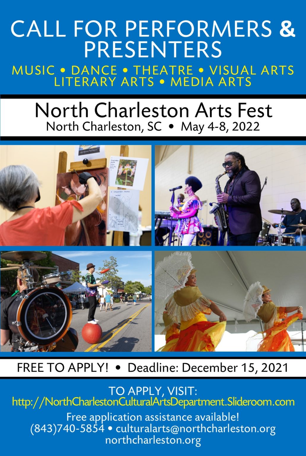 2022 North Charleston Arts Fest Performer/Presenter Call SC Arts Hub