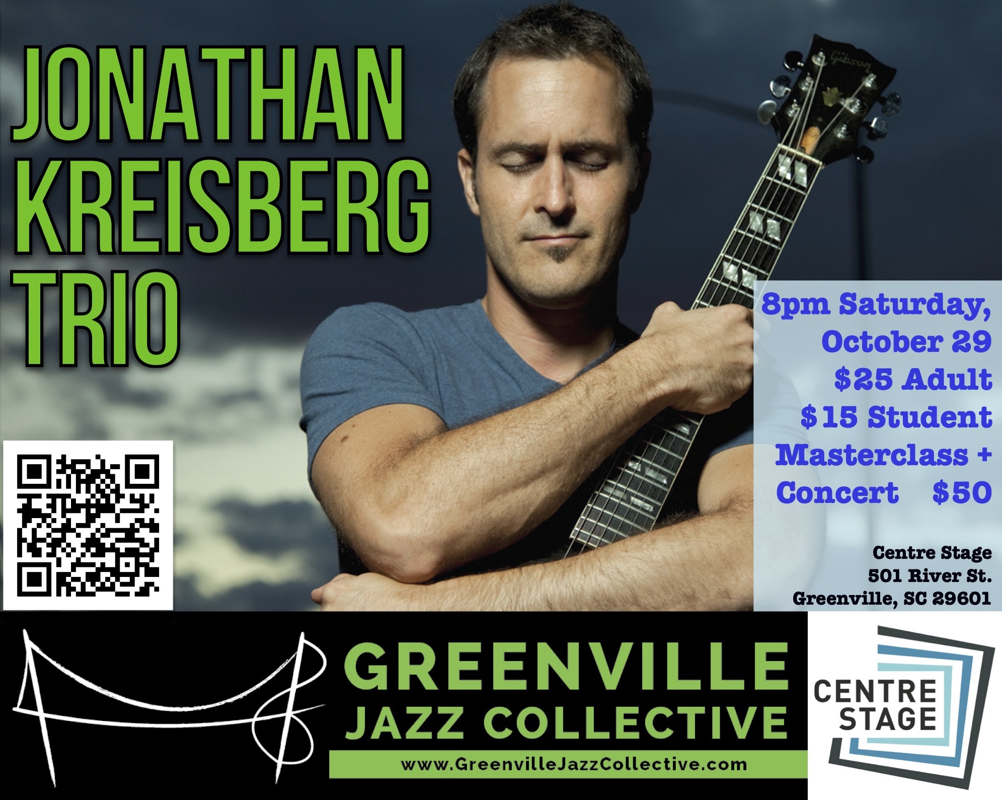 Jonathan Kreisberg Trio Concert + Master Class - SC Arts Hub