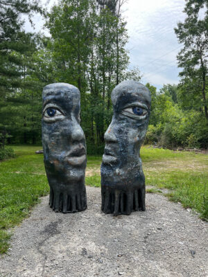 Mark Chatterley's outdoor sculpture, Human Collective