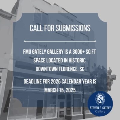 FMU's Gately Gallery 2026 calendar year call for submissions. Deadline March 15, 2025.